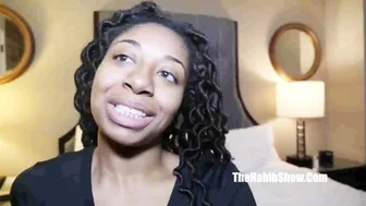 Curvy ebony newbie Nola takes a massive cock in her first amateur scene