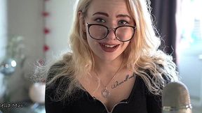Nerd deepthroats and gives ASMR JOI