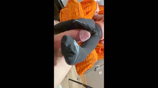 3videoin 1 footjob in the evening, in black stockings Big dick, playful footjob by Real Married Coup