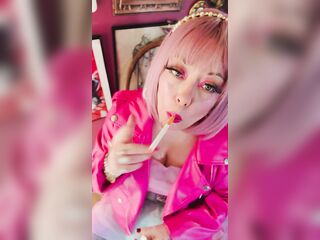 Your Honey, Tina Snua, Looking cute And Smokin' A Cigarette For U - OMI OME Snap Inhles Smoke Rings