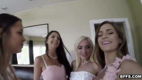 ”Slutty bridesmaids go kinky before the wedding”