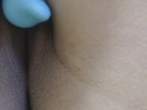 Close up of wet virgin pussy