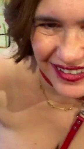 Natalia La Sumisa swearing, humiliated, and being ridden.   Clip 2