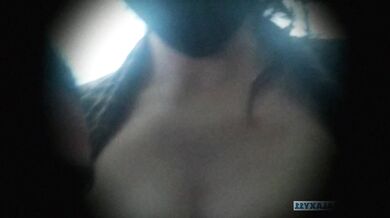 Big natural tits nearly busted giving hard public blowjobs on the bus
