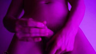 kit playing with color light