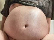 Dildo belly inflation 1