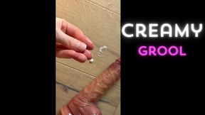 I show you my creamy grool after playing with the dildo