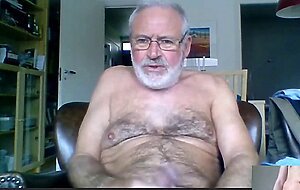 silver daddy lars jerking off