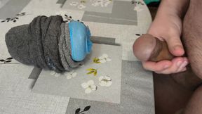 Homemade Sock & Glove Stroker - Multiple Positions to Deep Creampie Finish