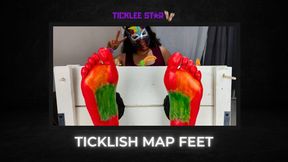 Ticklish map feet