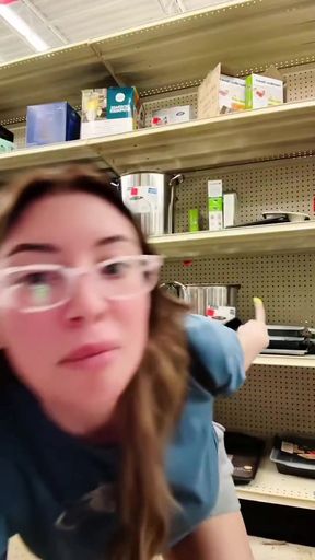 Slim girl indulges in some embarrassing farts for her solo 'fart face'