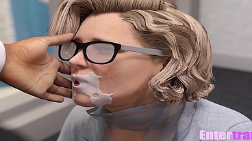 Big booty futa secretary fucks her boss to keep her Job.