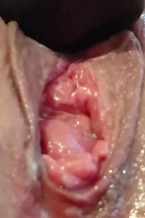 Close-up big cock dildo milf play