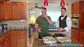 Cute Caterer Flip Bangs Disappointed Hunk