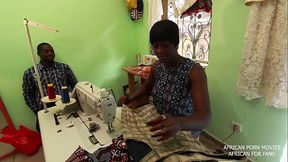 Hot stories from the sewing workshop of Lulu the seamstress.  Instead of concentrating on taking her client'_s sewing measurements, she rather takes the measurements of her client'_s cock until the public fuck in the workshop. African porn Movies