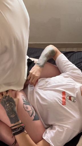 Cheating Husband gets Destroyed by Big Latino Cock while Cuckold watches   Clip 1