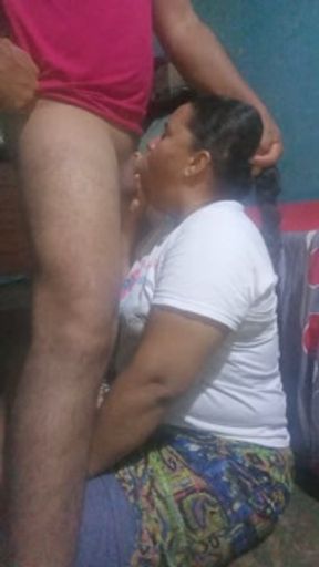 My grandfather ejaculates on my face