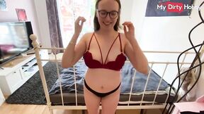 MyDirtyHobby - Hot Ginger Leni_Lizz Gets Fingered To Orgasm For The First Time By Her Neighbor - Free Porn Video