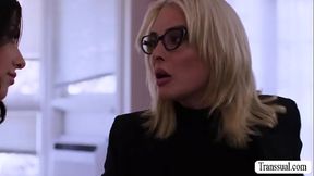 My TS stepmom knows whats best for my wet pussy!