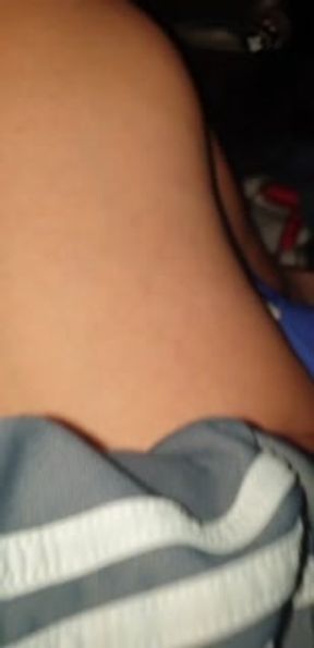 WE GOT CAUGHT!! He finger fucks me while driving!!