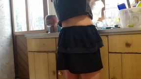Dishes and butt
