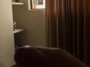 flashing big hard dick for latin maid she loves to watch