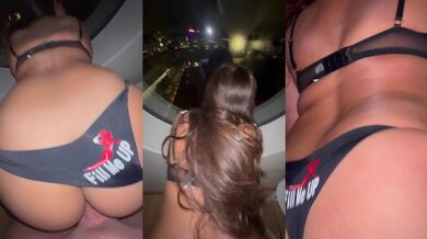 Swedish Latina Asian Milf Takes Her Bull’s Big Cock From Behind In The Hotel Room Window Like A Slut