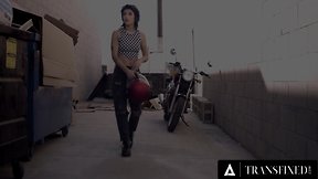 Ariel Demure`s Trans Reality: Fucking & Deepthroating Brooklyn Gray!