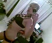 My slender blonde babe self tapes her masturbation video on Nokia phone