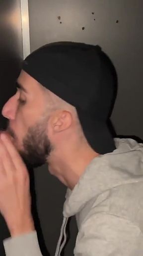 Gay Glory Hole Pleasures with Cocksucker