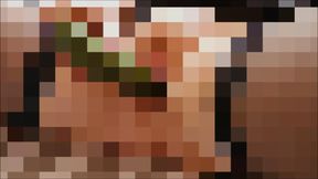 Hard fucking the cucumber