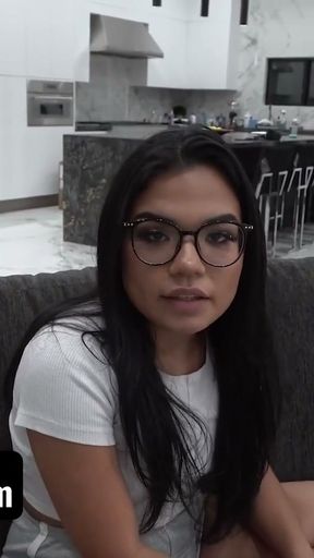 Sis Loves Me - Seductive Step Sister Takes Her Stepbro's Cock Deep Inside Her Tight Pussy POV Style   Clip 2