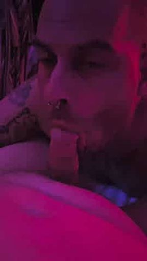 Enjoying a very tasty cock