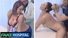 Boozy UK babes ravage Czech doc in squalid hospital tryst.