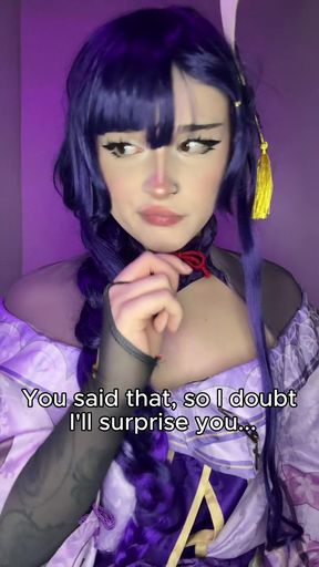 My surprise for you is under my dress