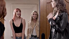 Transgender lady loves group fucking with females