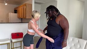 ASSISTING THE MAINTENANCE GUY WITH SOME COOLING OFF (FREE PREVIEW)