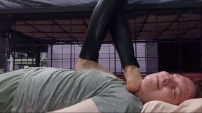 Head and throat trampling and body jumping