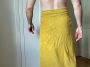 Oops, bro, I purposefully accidentally threw my pen so you’d have to bend down and pick it up