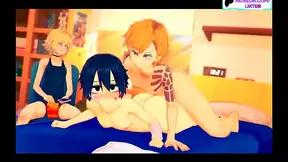 Blonde Futanari Pleasures Her Lesbian Lover with Hot Oral Creampie Action