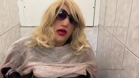 Public toilet slut by mistress April