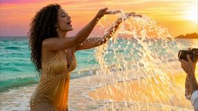 sexo en la playa, con islena cachonda de culo enorme (cont. ia)