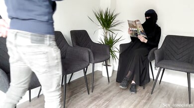 Man caught jerking off in hospital waiting room while stranger sits nearby