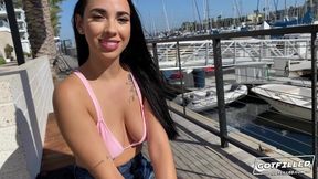 Giving Gaby Ortega Italian cream - busty Latina Gaby ortega outdoor marina hookup reality