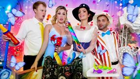 MYLF - Naughty Nanny Turns Rebellious Household Into a Depraved Fuck Fest! Mary Poppins Parody