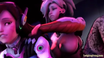 Blackjrxiii Mercy fucks Dva deleted scene from Game Night Futa on Futa Bang