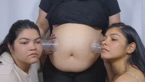 "The Skinny One and the Chubby One Enjoy My Stomach Sounds"