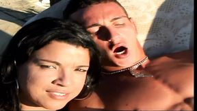 Gorgeous tranny enjoys as she bangs a dude's asshole hard