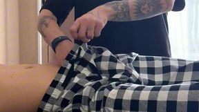 i woke up my friend with a hot deep throat blowjob, then fucked him and came