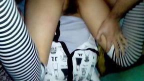 Pendeja 19 otaku con medias nuevas